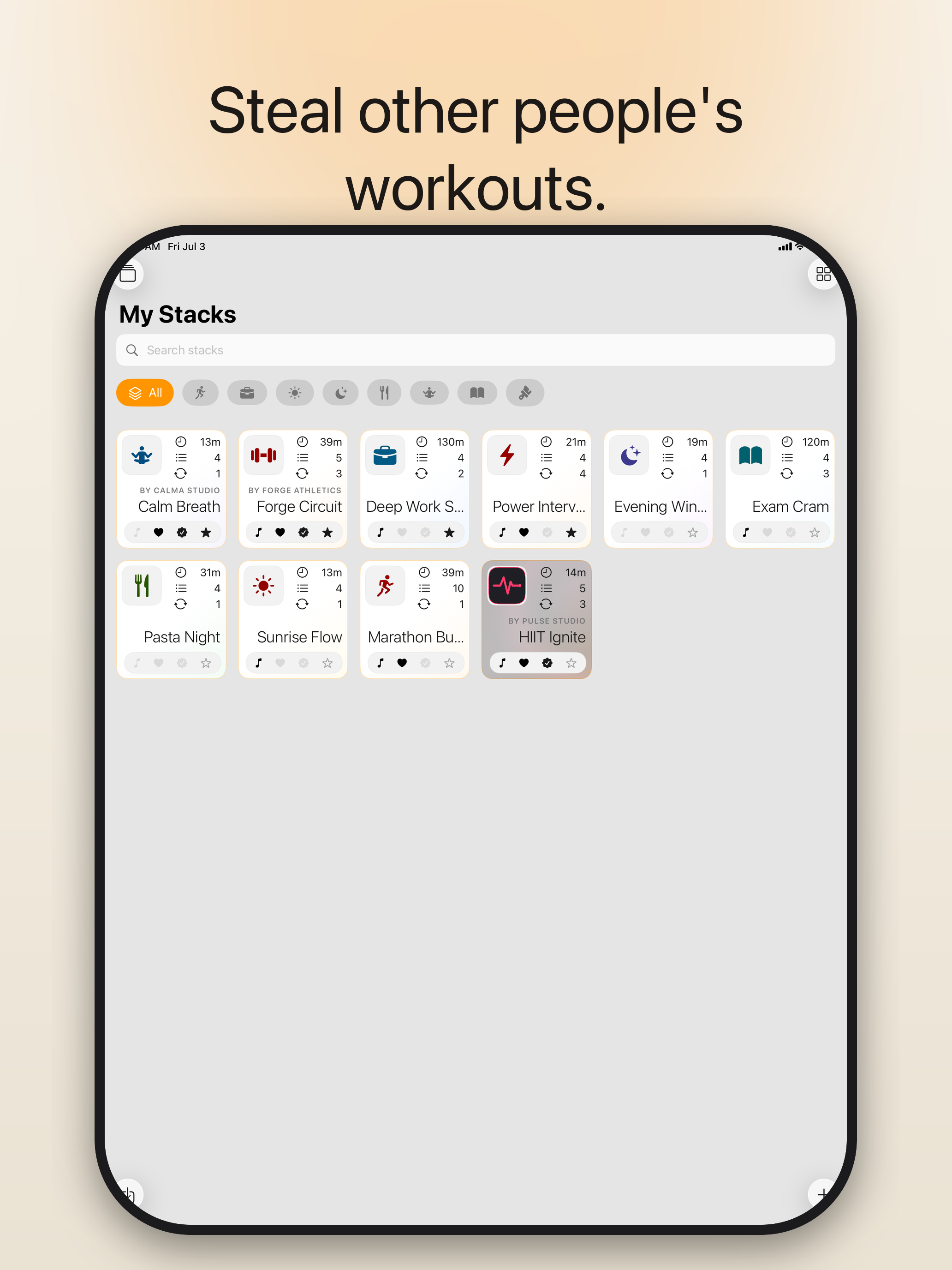 Import and sharing workflow on iPad
